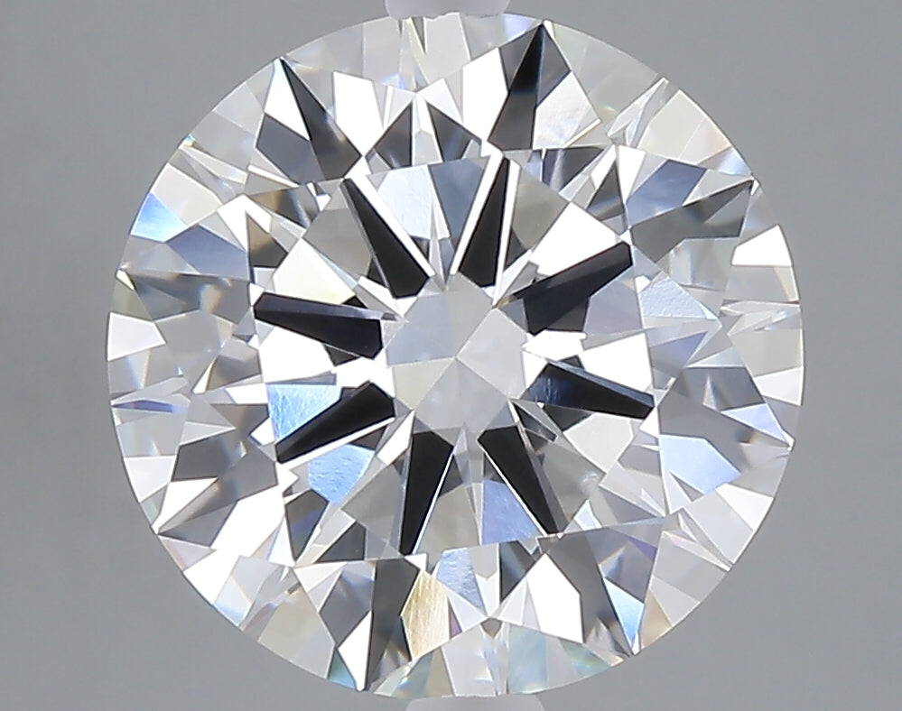 5.09 carat round lab grown diamond F color VVS1 clarity