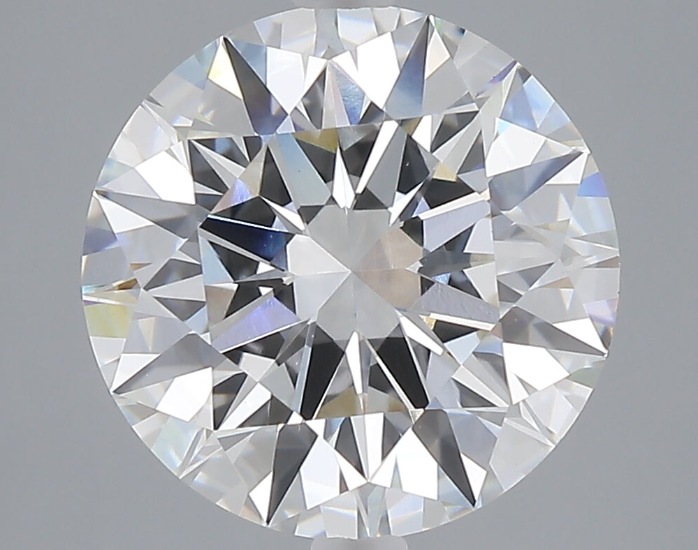5.04 carat round lab grown diamond E color VVS2 clarity
