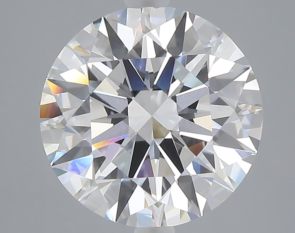 5.03 carat round lab grown diamond E color VVS2 clarity