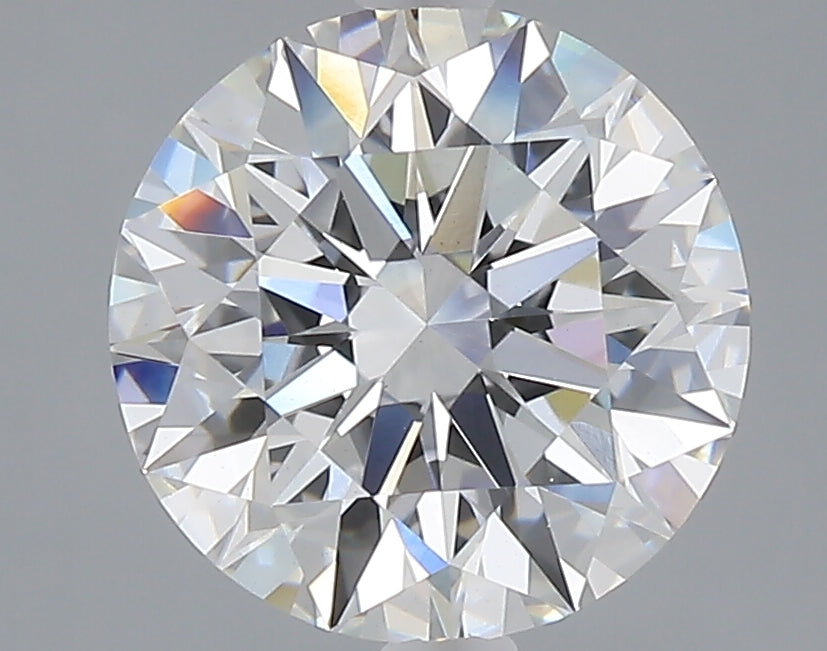 3.06 carat round lab grown diamond F color VS1 clarity