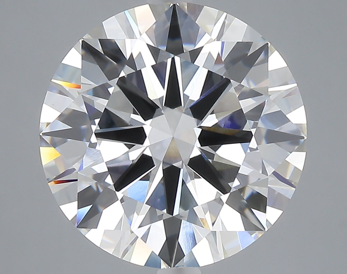 7.03 carat round lab grown diamond F color VS1 clarity