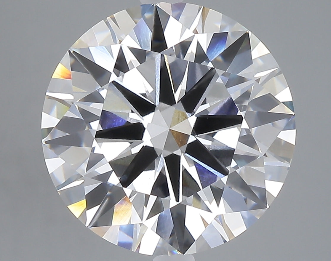 7.07 carat round lab grown diamond E color VVS2 clarity