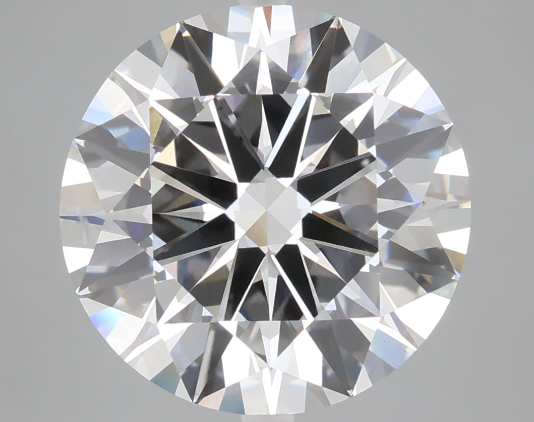 6.88 carat round lab grown diamond E color VVS2 clarity