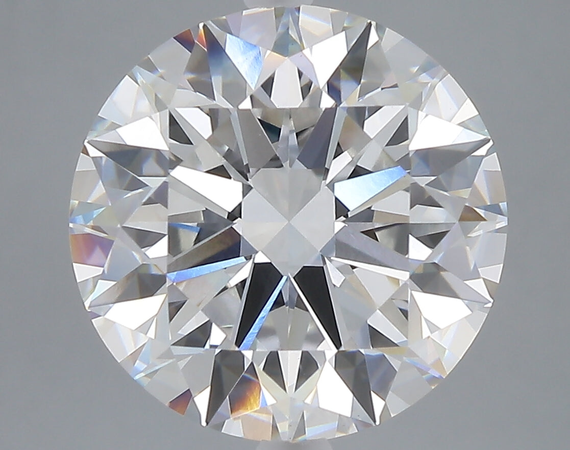 7.39 carat round lab grown diamond E color VVS2 clarity