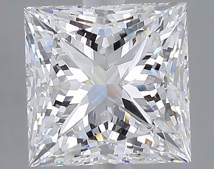 3.06 carat princess lab grown diamond E color VVS2 clarity