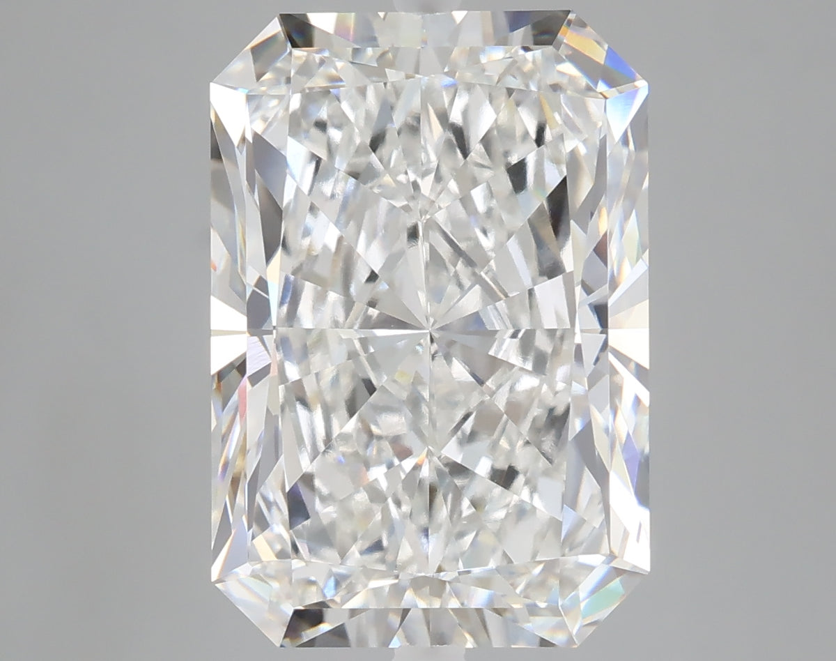 8.43 carat radiant lab grown diamond F color VVS2 clarity