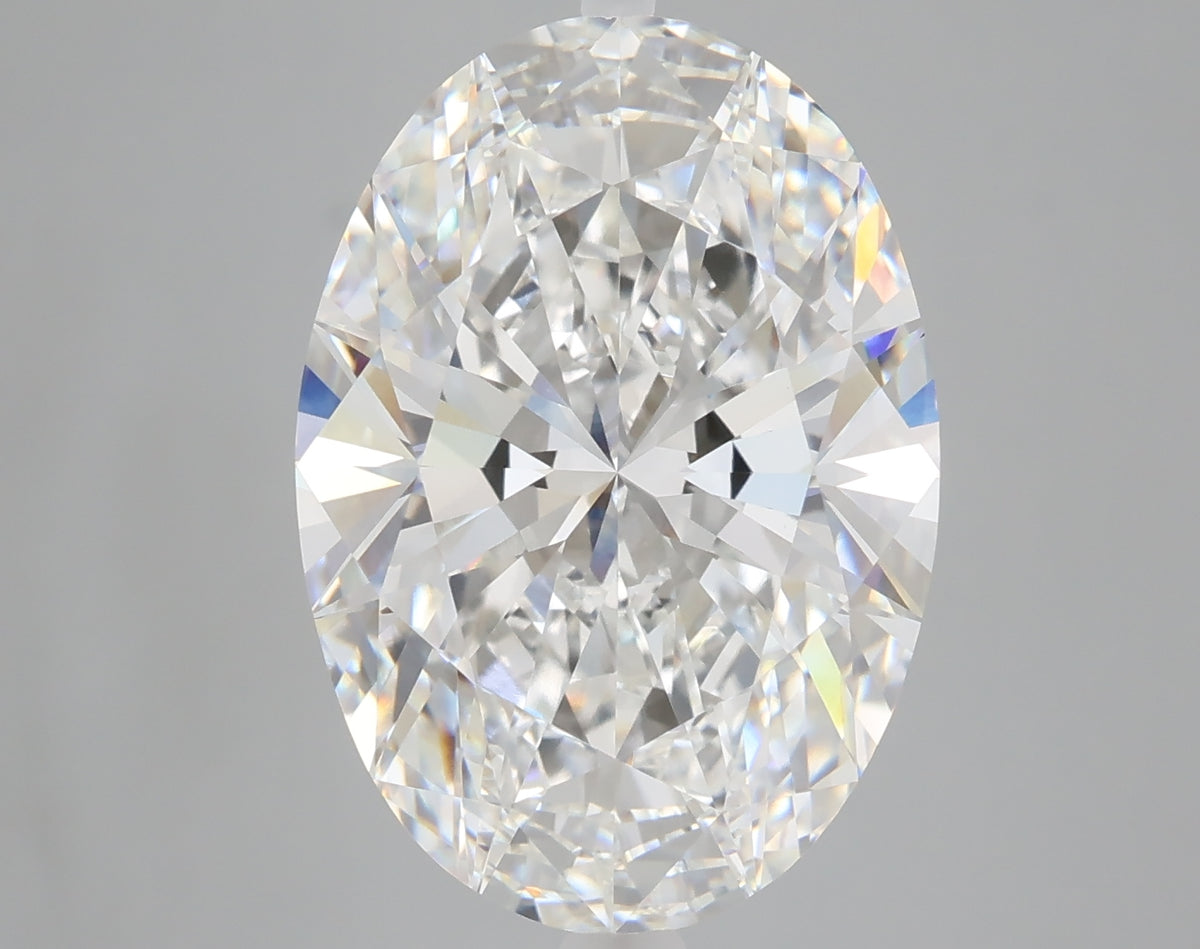 8.02 carat oval lab grown diamond F color VVS2 clarity