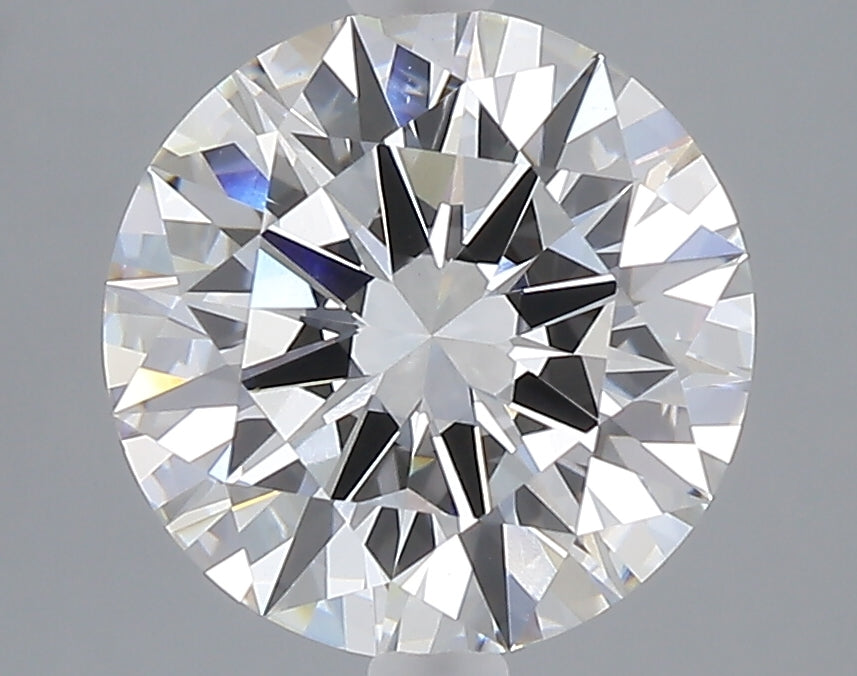 3.02 carat round lab grown diamond E color VVS2 clarity