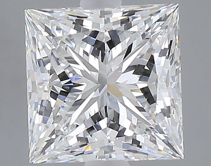 3.06 carat princess lab grown diamond E color VVS2 clarity