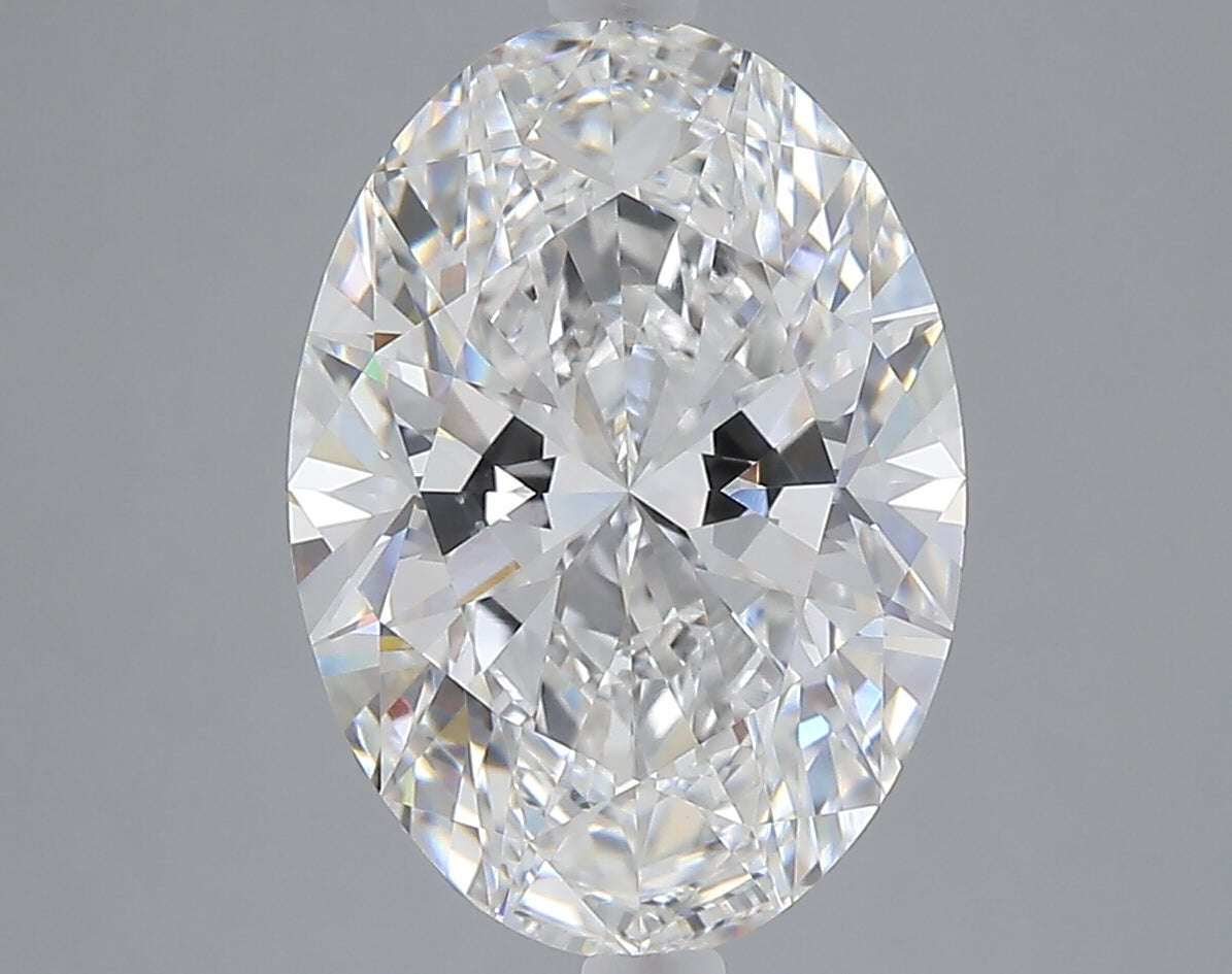 4.52 carat oval lab grown diamond E color VVS2 clarity