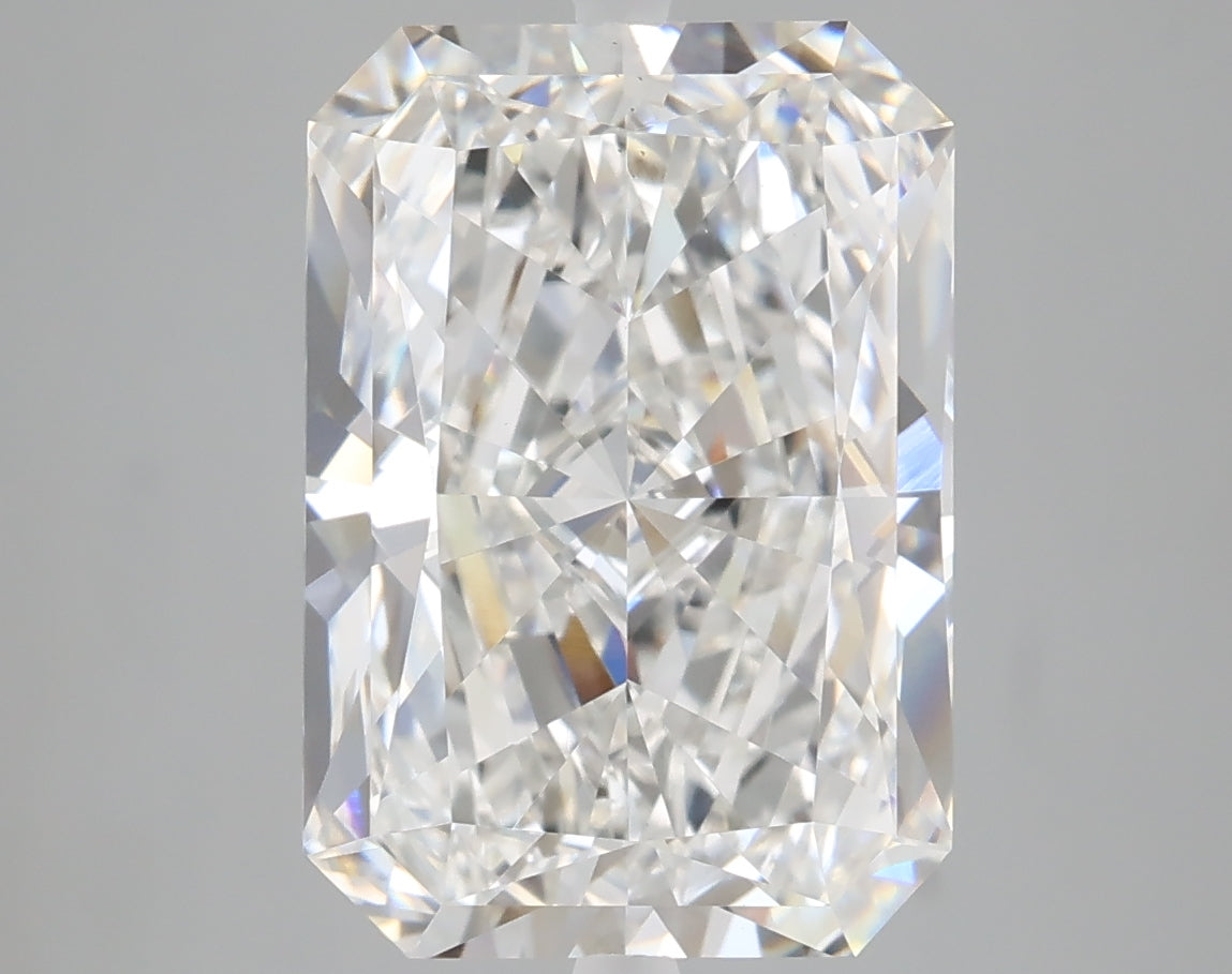 6.06 carat radiant lab grown diamond F color VS1 clarity