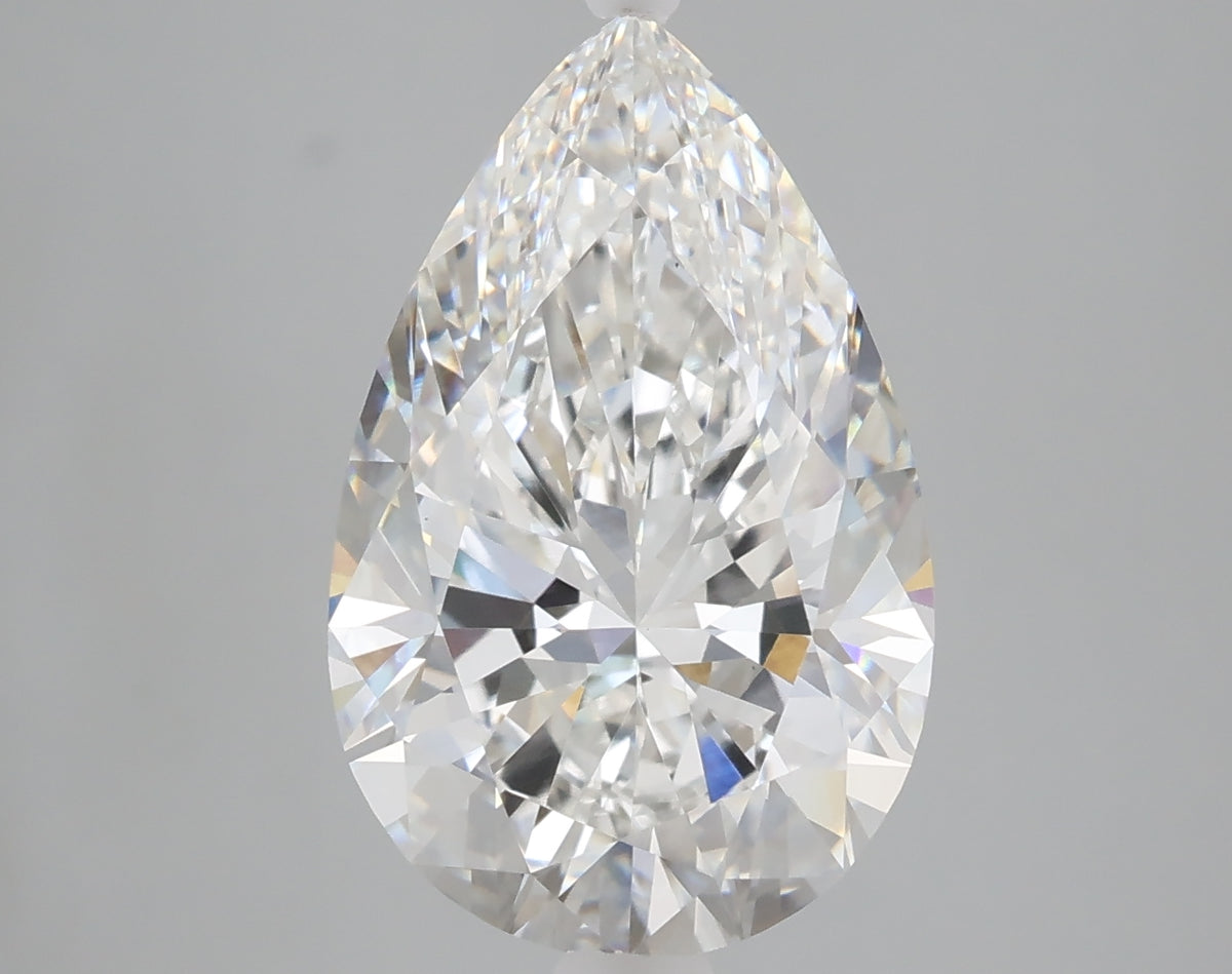 5.09 carat pear lab grown diamond E color VVS2 clarity