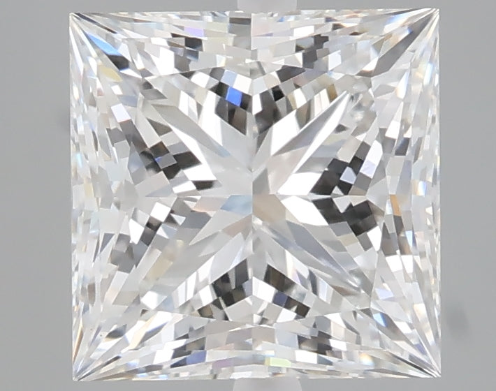 3.09 carat princess lab grown diamond E color VVS2 clarity