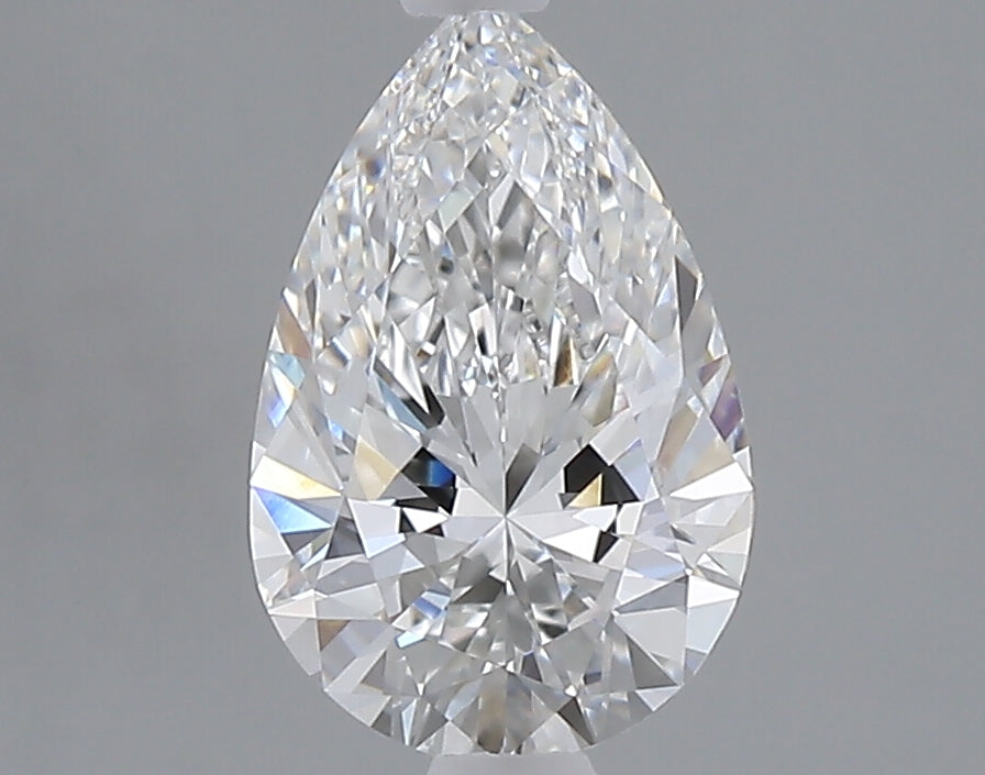 1.57 carat pear lab grown diamond E color VVS2 clarity