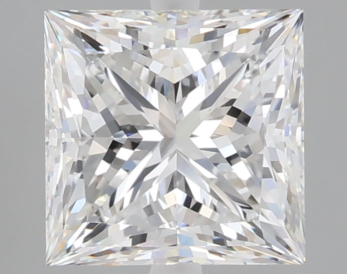 3.00 carat princess lab grown diamond E color VVS2 clarity