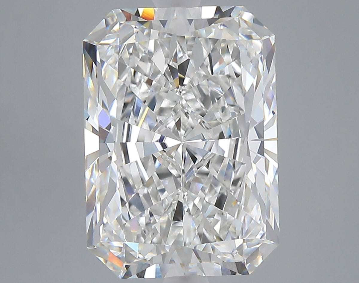 6.76 carat radiant lab grown diamond E color VS1 clarity