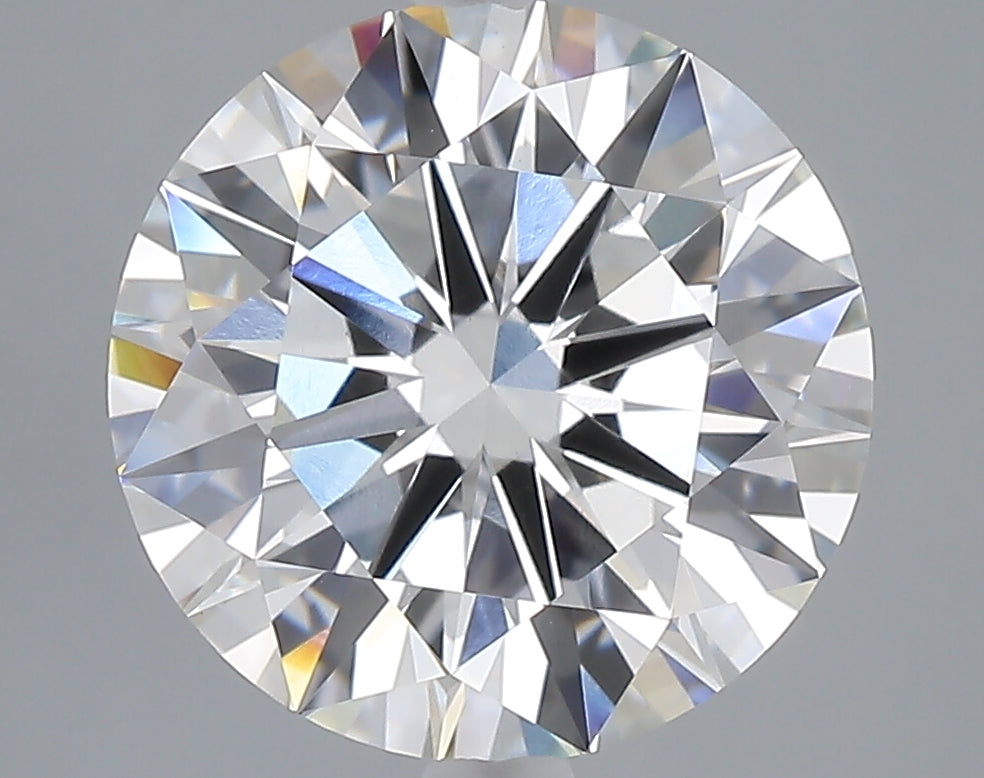 5.01 carat round lab grown diamond F color VS1 clarity