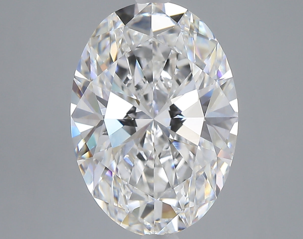 4.83 carat oval lab grown diamond E color VVS2 clarity