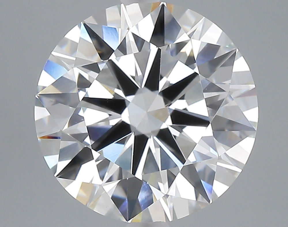 5.01 carat round lab grown diamond F color VVS2 clarity