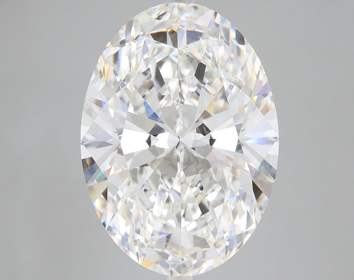9.07 carat oval lab grown diamond F color VS1 clarity