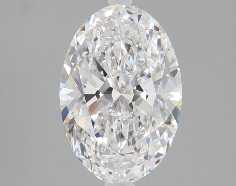 1.54 carat oval lab grown diamond E color VVS2 clarity