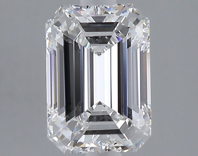 2.07 carat emerald lab grown diamond D color VVS1 clarity