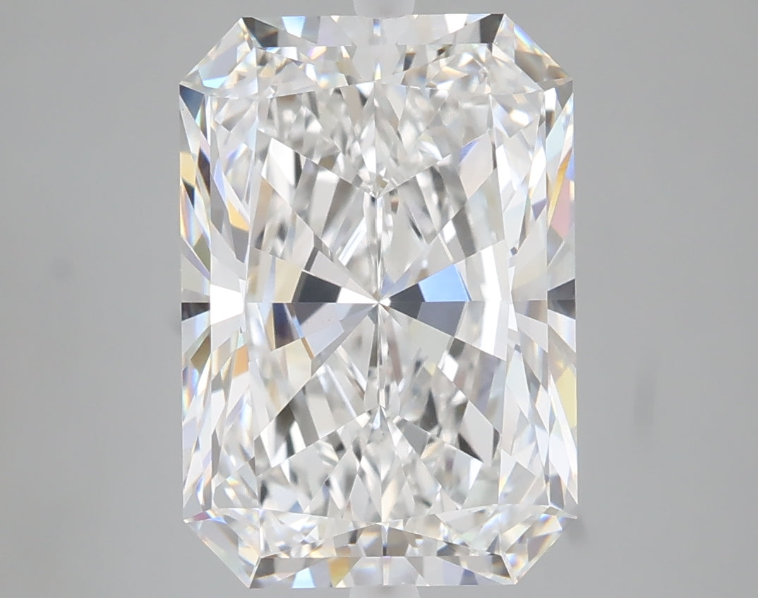 5.08 carat radiant lab grown diamond E color VS1 clarity