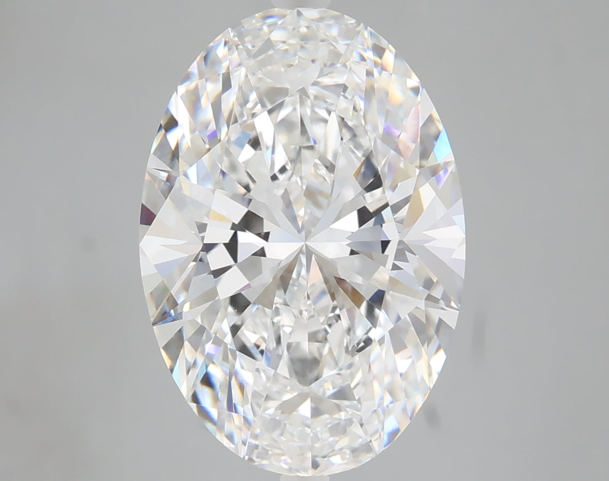 6.28 carat oval lab grown diamond E color VVS2 clarity