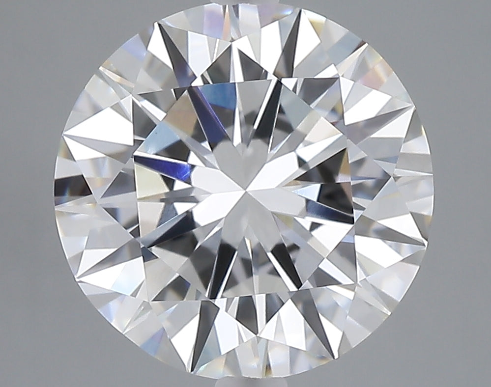 5.01 carat round lab grown diamond F color VVS2 clarity