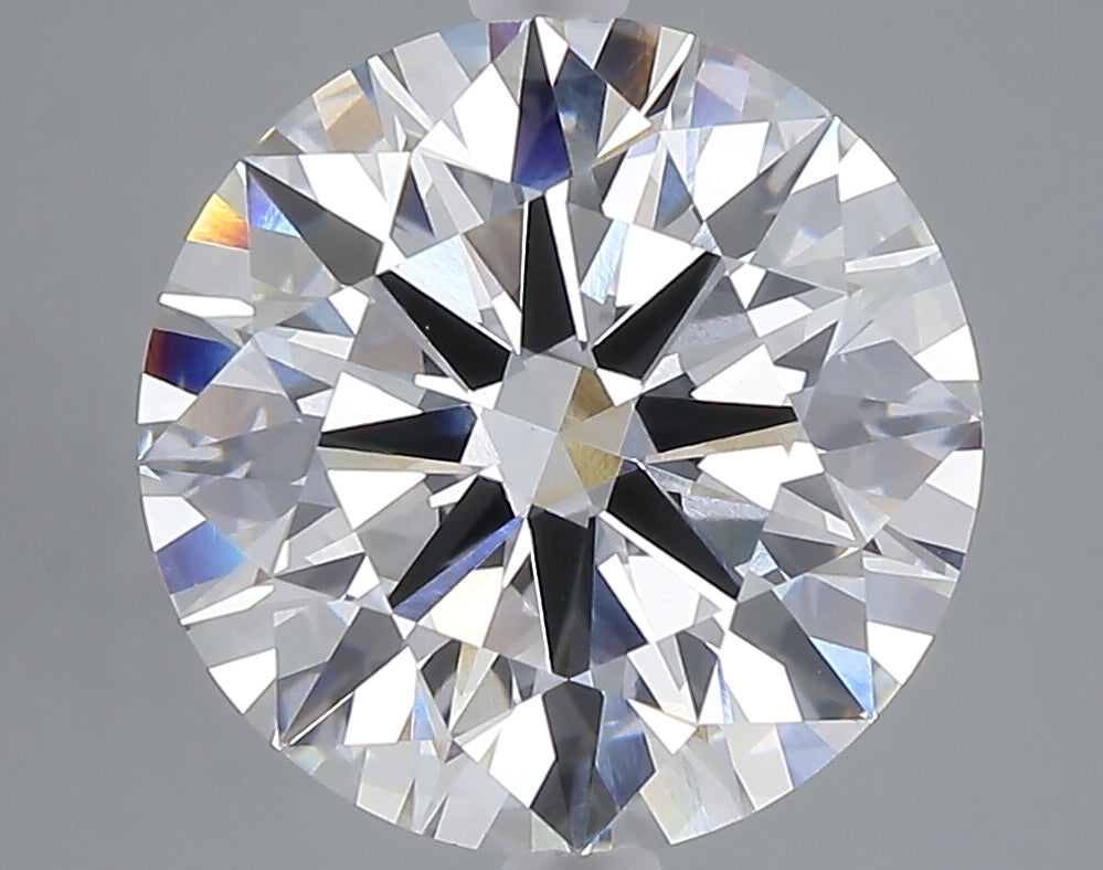 5.02 carat round lab grown diamond E color VVS2 clarity