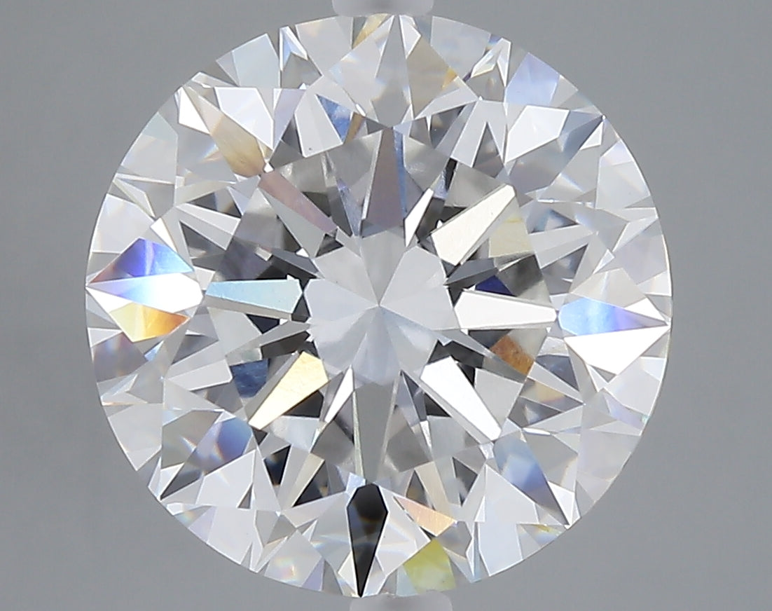 7.02 carat round lab grown diamond F color VVS2 clarity
