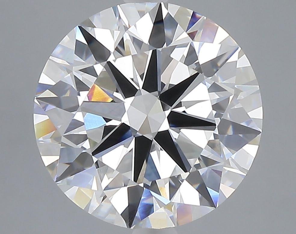 5.03 carat round lab grown diamond F color VVS2 clarity
