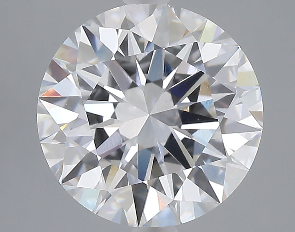 4.25 carat round lab grown diamond E color VVS2 clarity