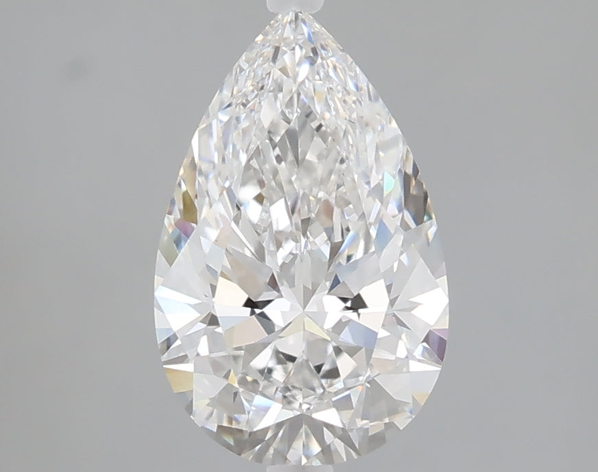 1.55 carat pear lab grown diamond D color VVS2 clarity