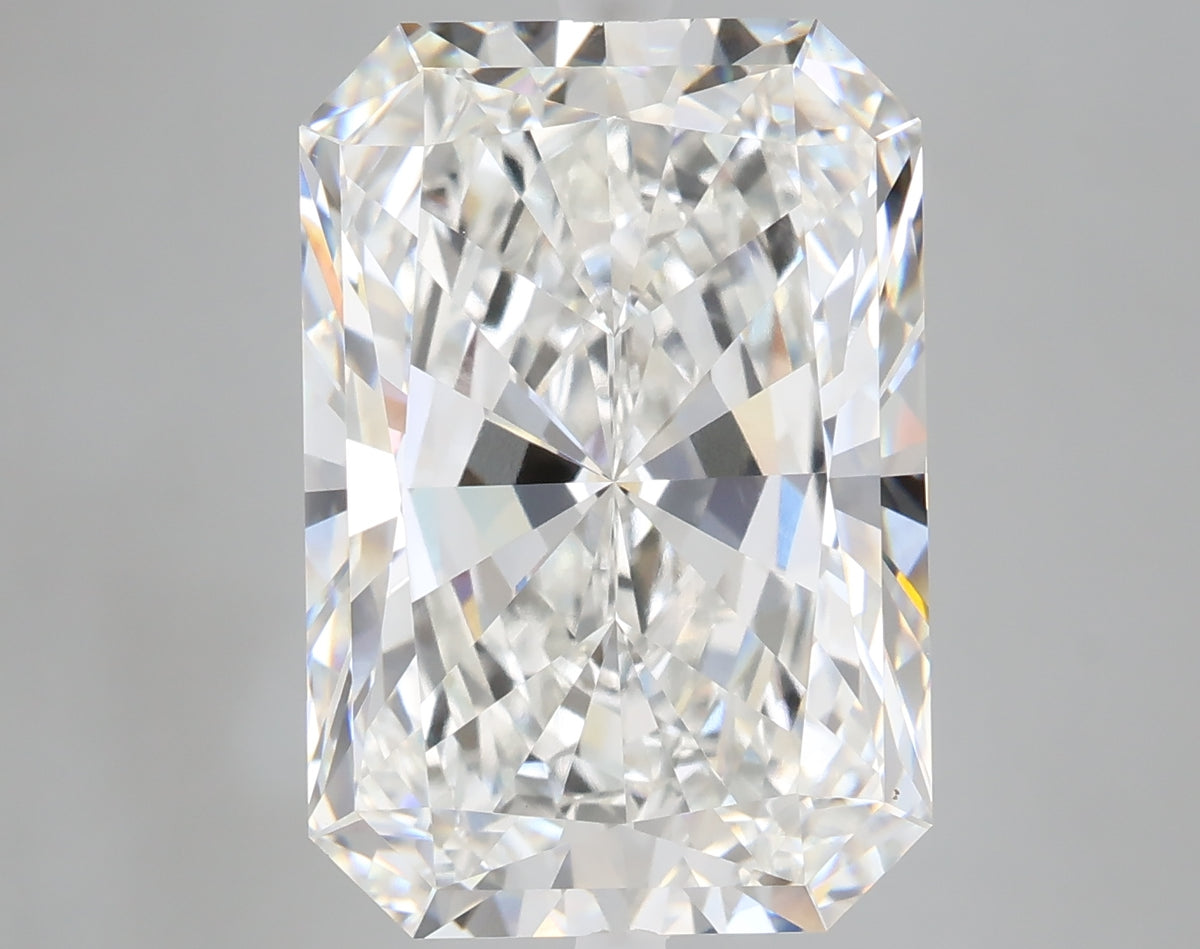 10.09 carat radiant lab grown diamond F color VVS2 clarity