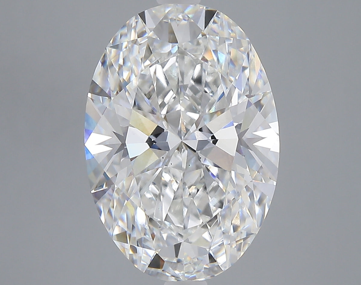 6.09 carat oval lab grown diamond E color VS2 clarity