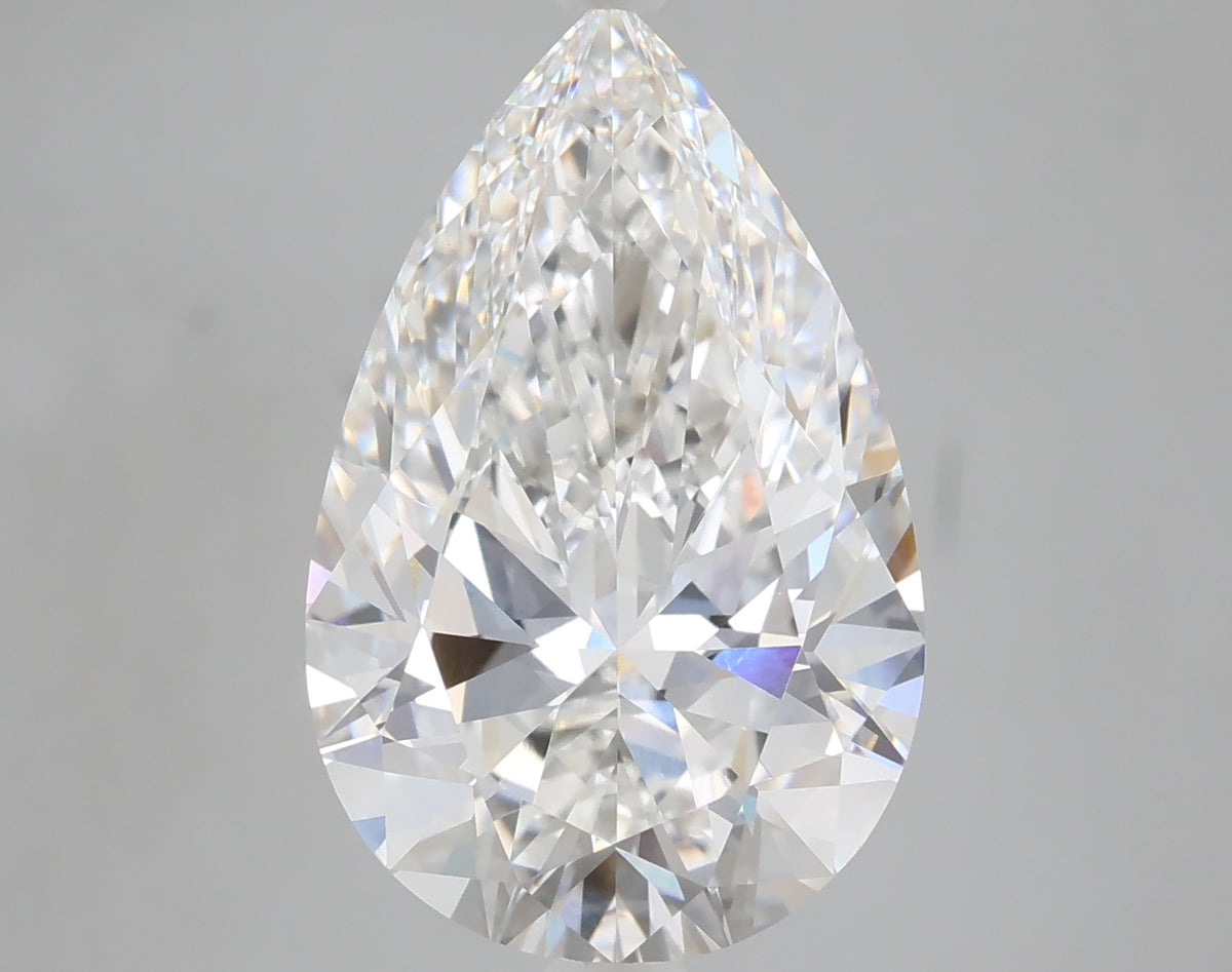 6.02 carat pear lab grown diamond E color VVS2 clarity