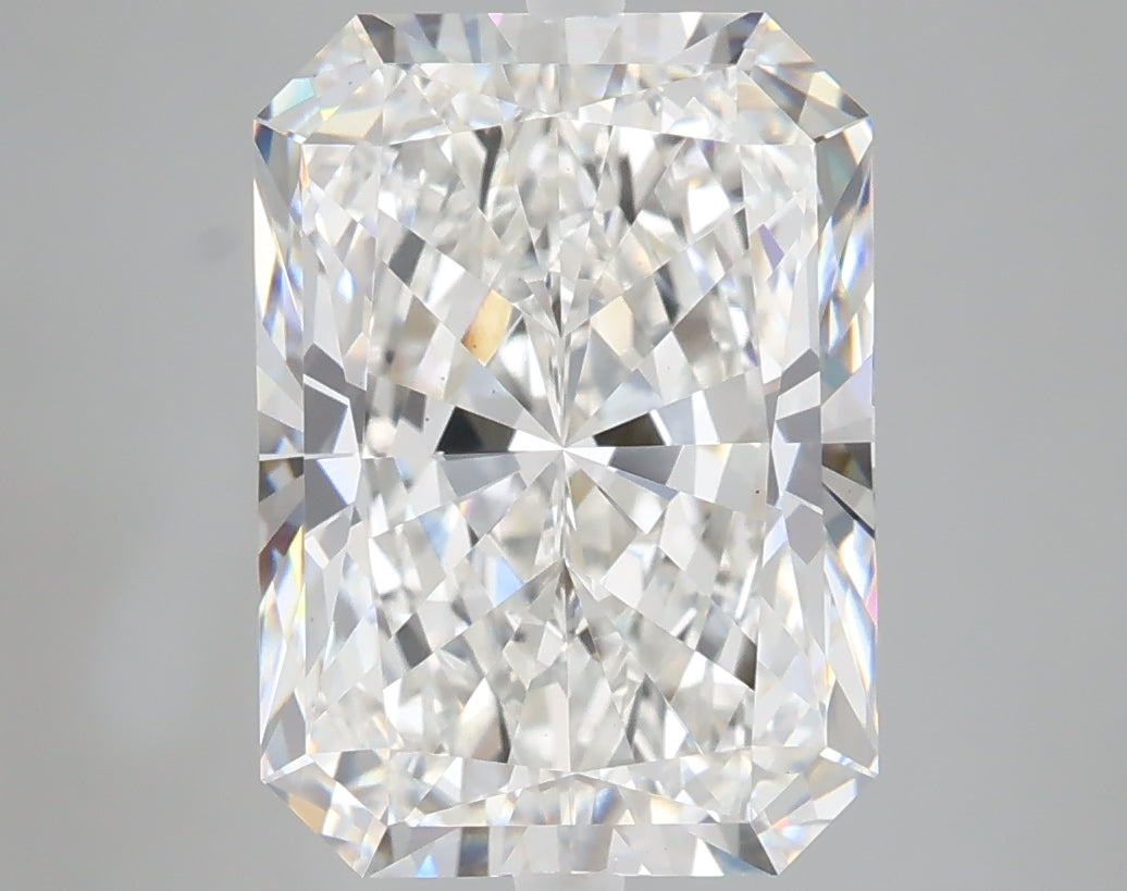 5.09 carat radiant lab grown diamond F color VS1 clarity