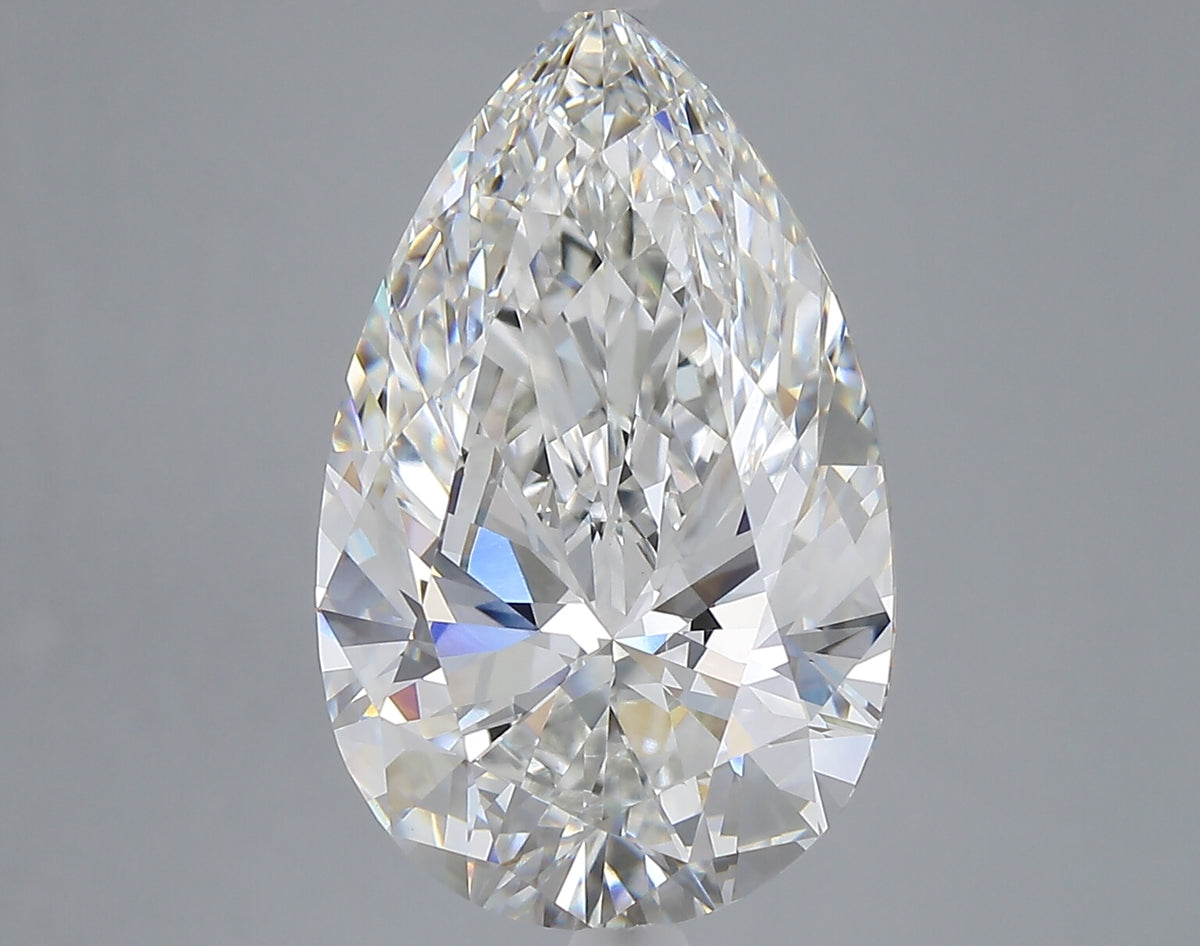 7.28 carat pear lab grown diamond G color VVS2 clarity