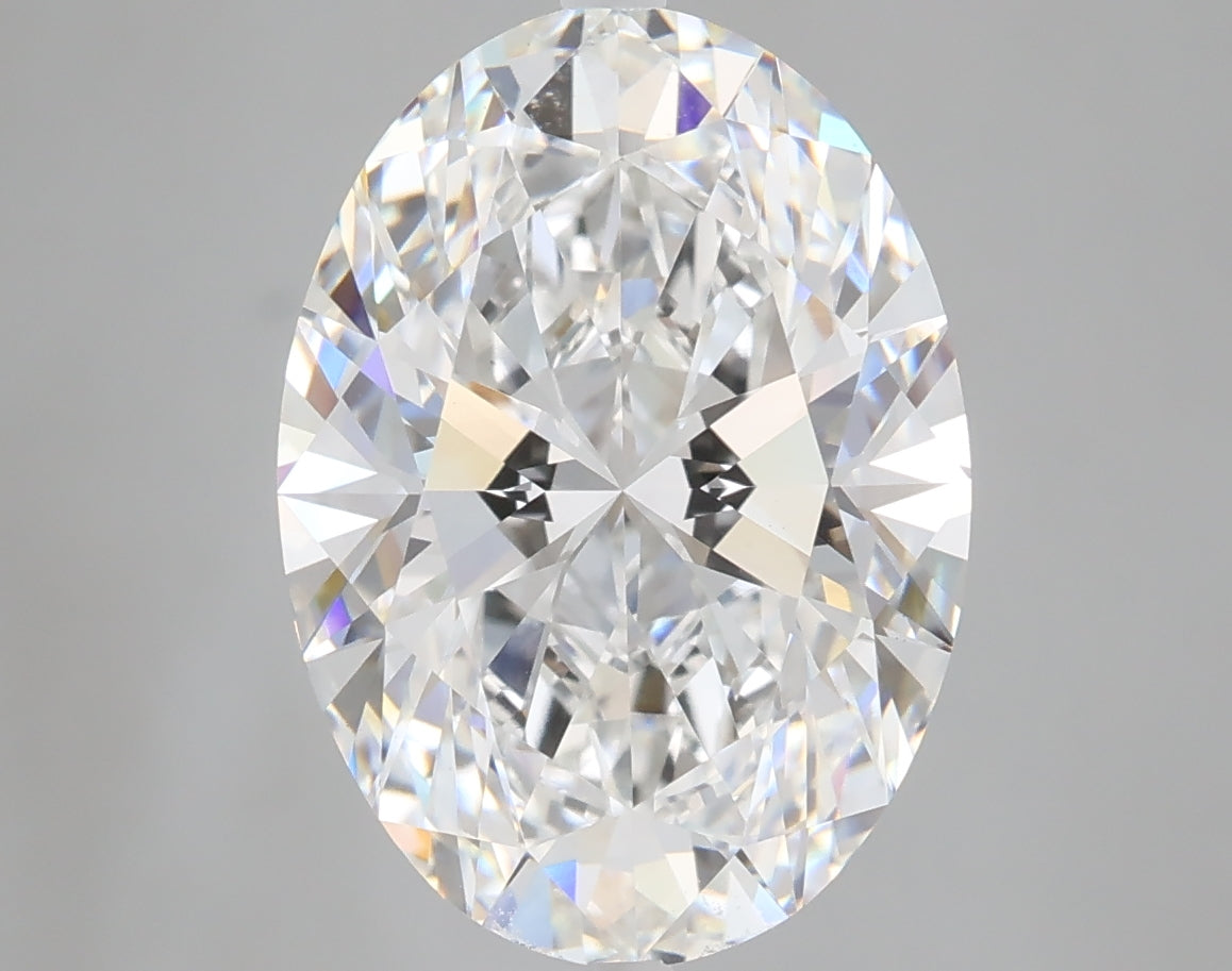 5.10 carat oval lab grown diamond E color VVS2 clarity
