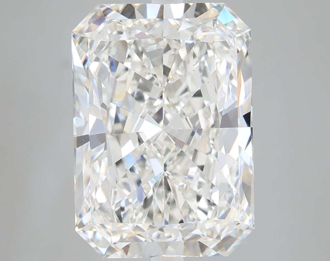5.10 carat radiant lab grown diamond F color VVS2 clarity