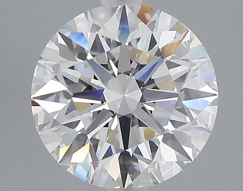 3.02 carat round lab grown diamond E color VVS2 clarity