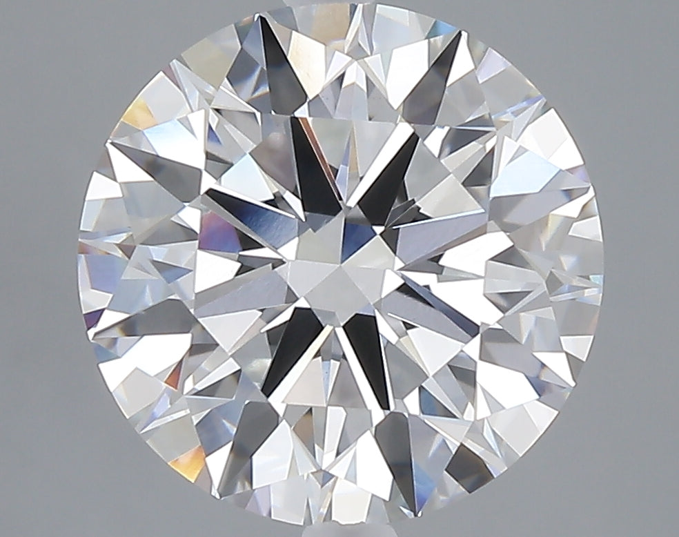 5.04 carat round lab grown diamond E color VVS2 clarity