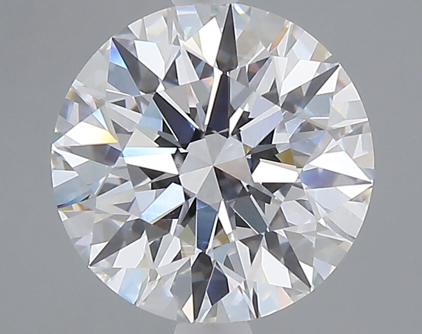 3.03 carat round lab grown diamond E color VVS2 clarity