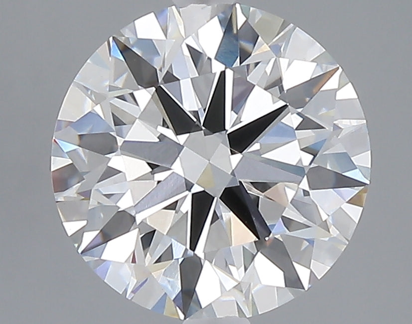 3.02 carat round lab grown diamond F color VVS2 clarity