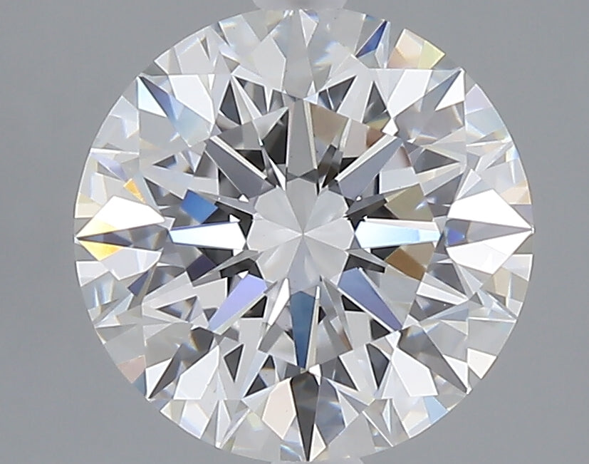 3.04 carat round lab grown diamond E color VVS2 clarity