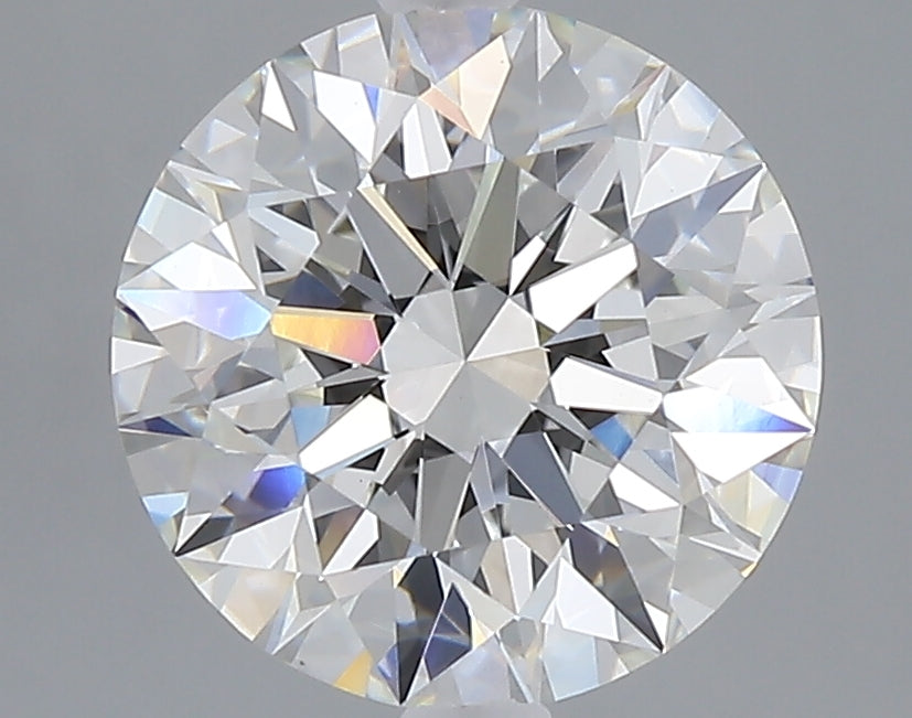 3.04 carat round lab grown diamond F color VVS2 clarity