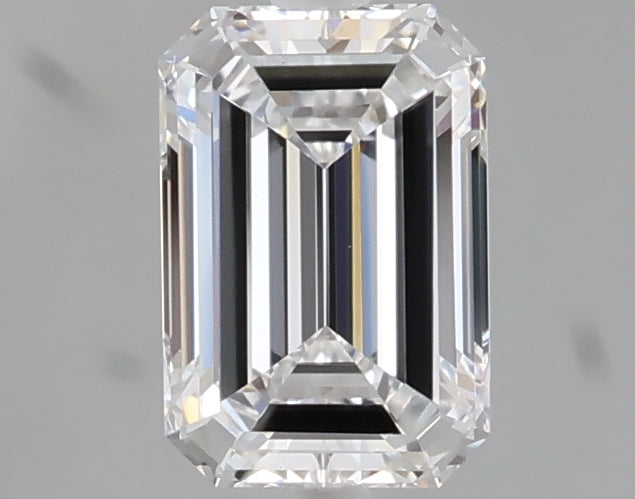 1.04 carat emerald lab grown diamond E color VVS2 clarity