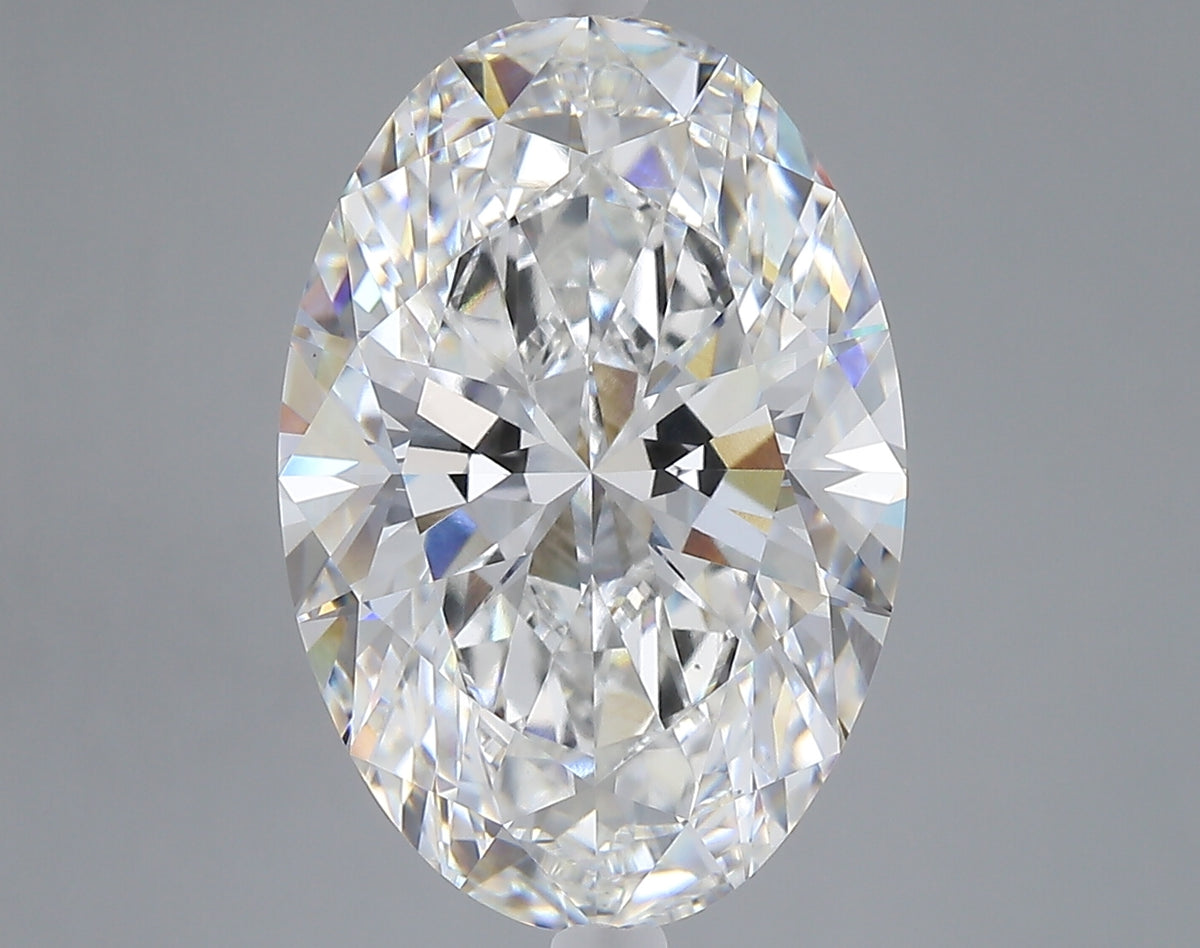 7.09 carat oval lab grown diamond E color VS1 clarity