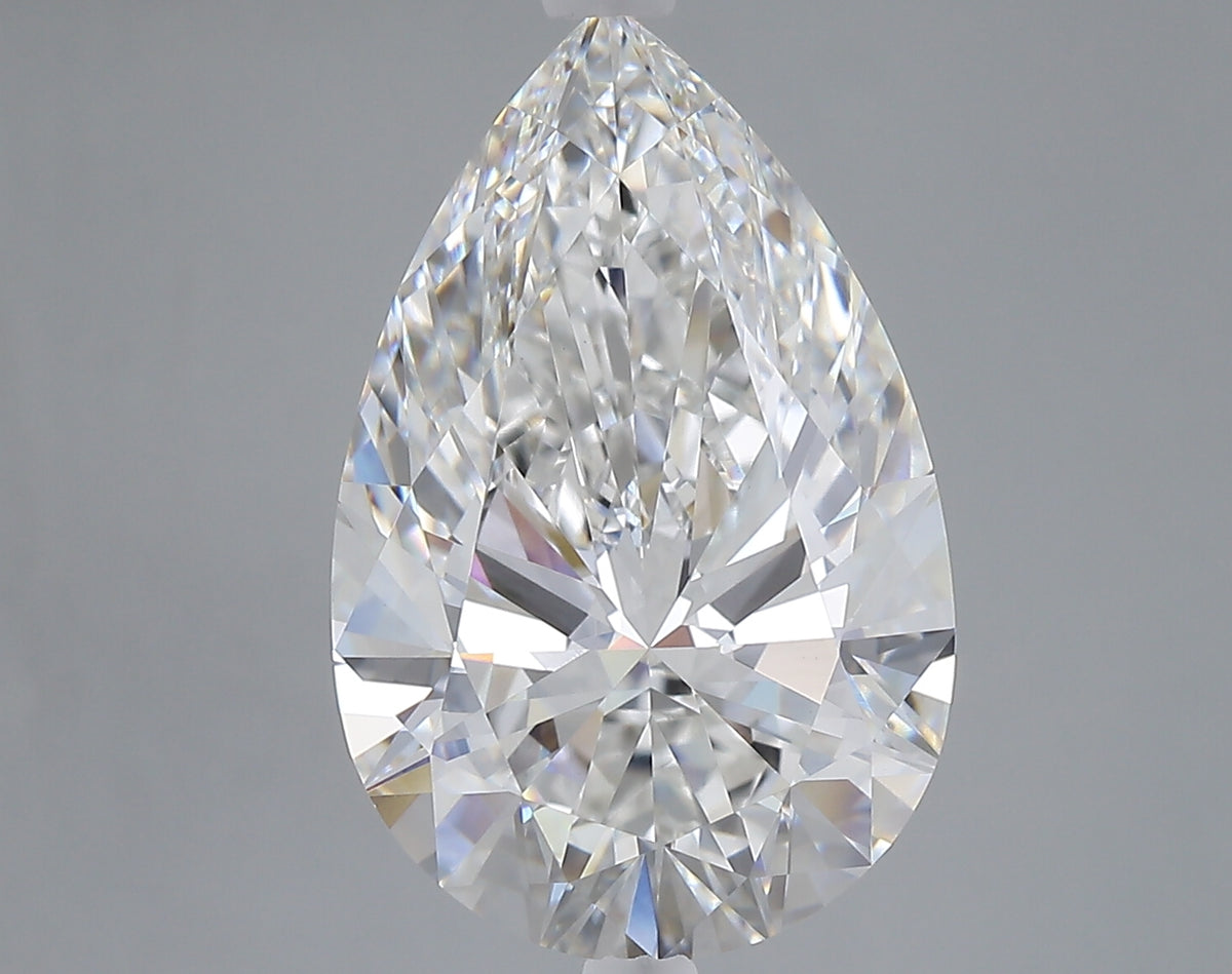 7.01 carat pear lab grown diamond E color VVS2 clarity